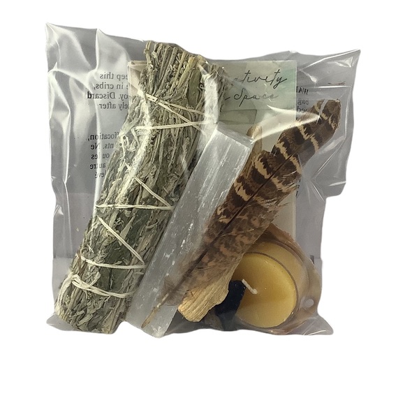 NWOT Crystal Rising Smudge Ritual Kit -Sage & Palo Santo for Space Clearing Vibe - Picture 4 of 4